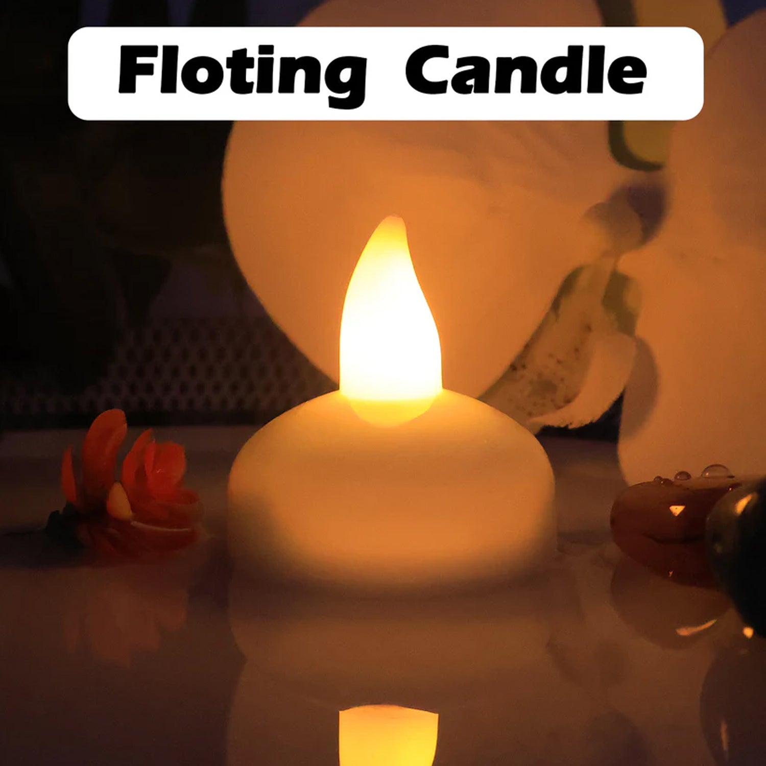 Round LED Flameless Tealight Candles - (8 Pc) Round LED Flameless Tealight Candles - (8 Pc)